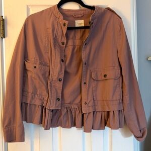 Blush pink jean jacket